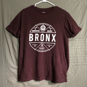 Men's Bronx T-Shirt Medium (Burgundy)